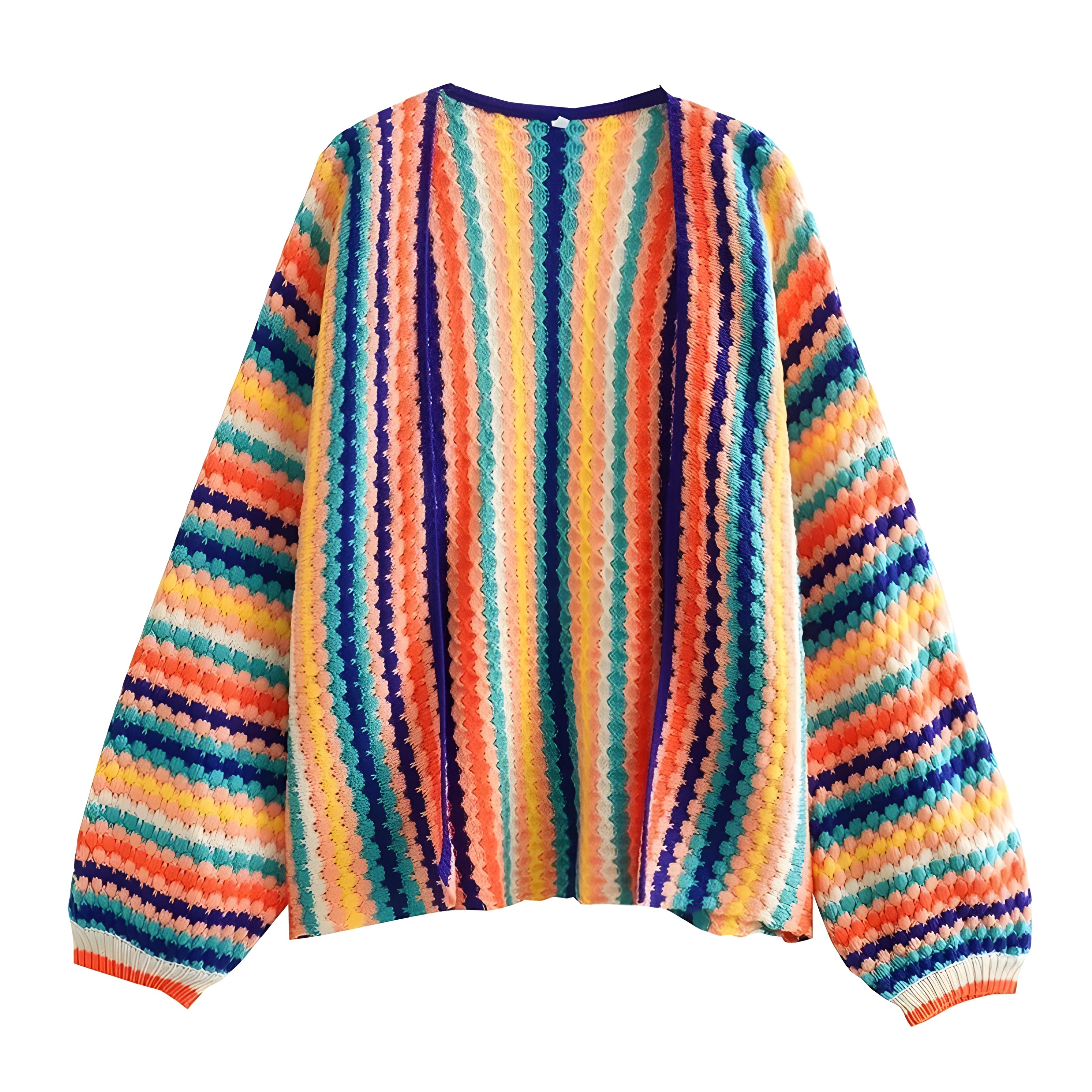 VINTAGE RAINBOW KNIT SWEATER