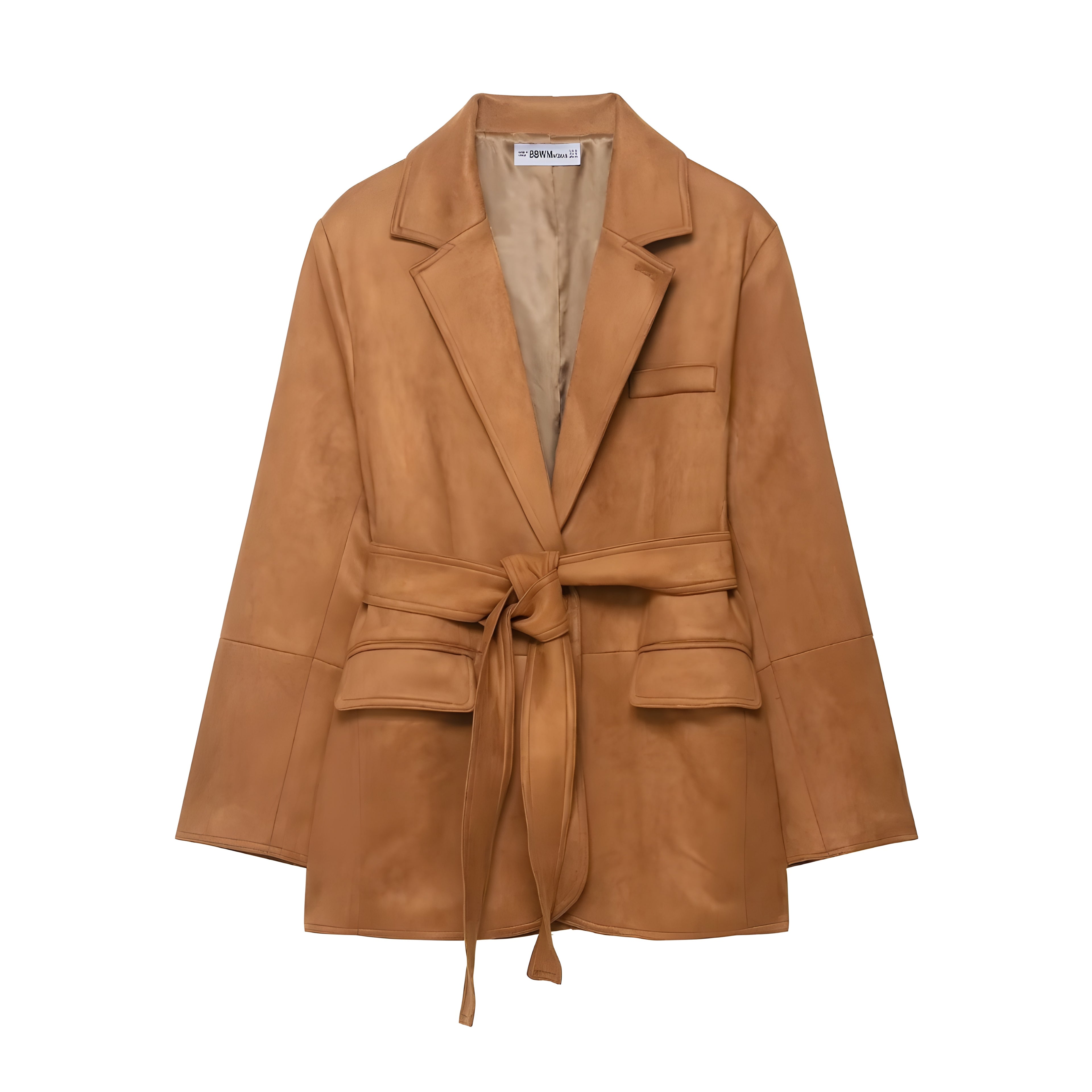 BROWN SUEDE BLAZER JACKET