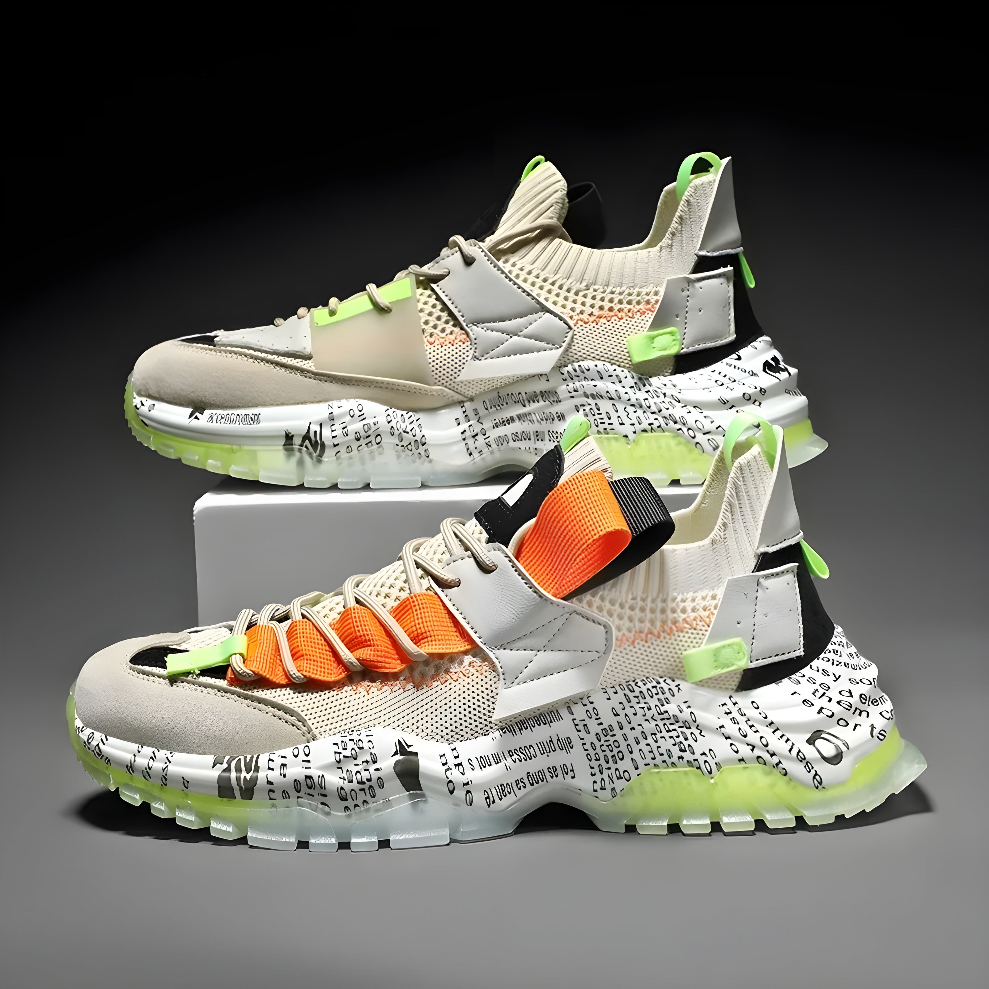 GRAFFITI BREATHABLE MESH SNEAKERS