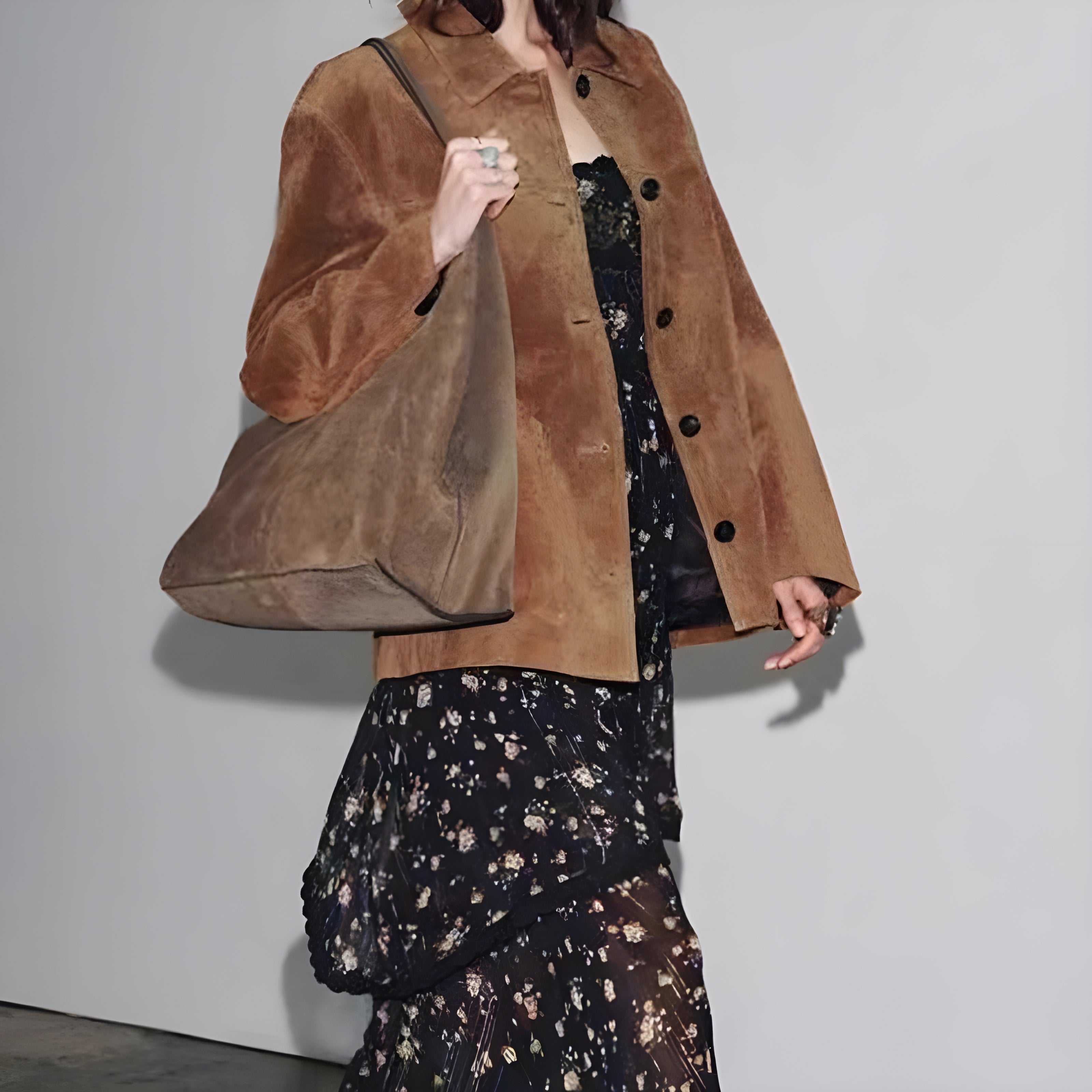 VINTAGE SUEDE BUTTON JACKET