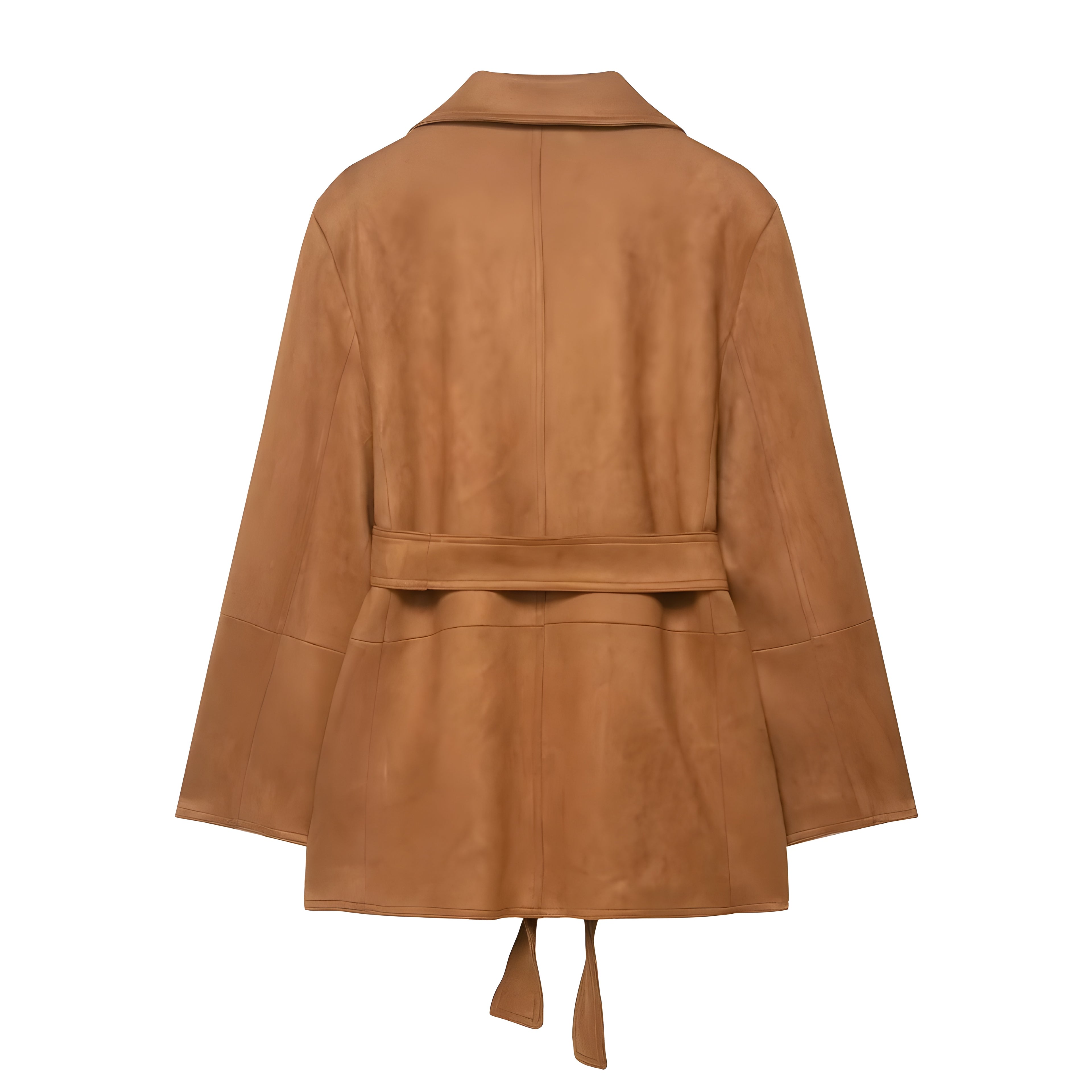 BROWN SUEDE BLAZER JACKET