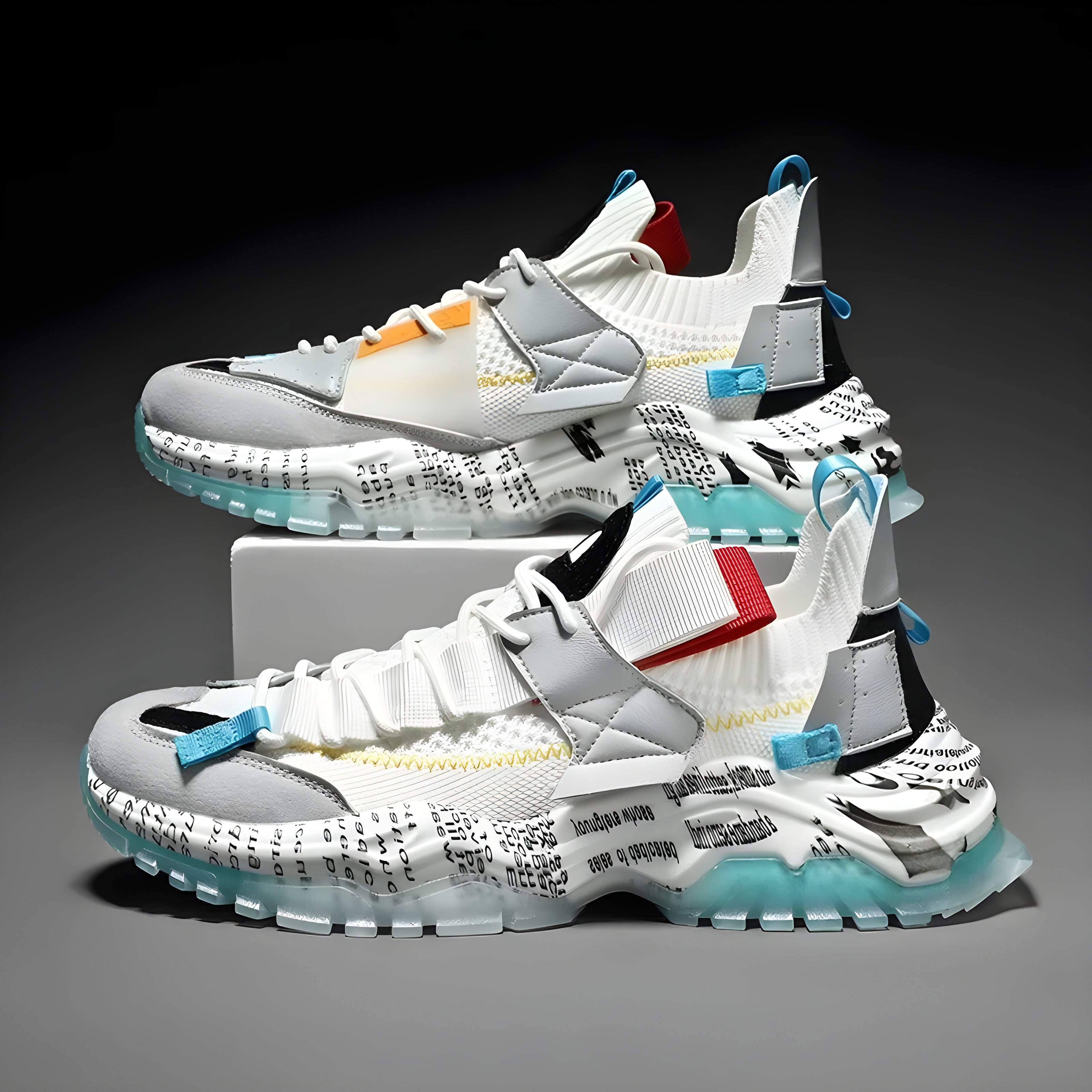 GRAFFITI BREATHABLE MESH SNEAKERS