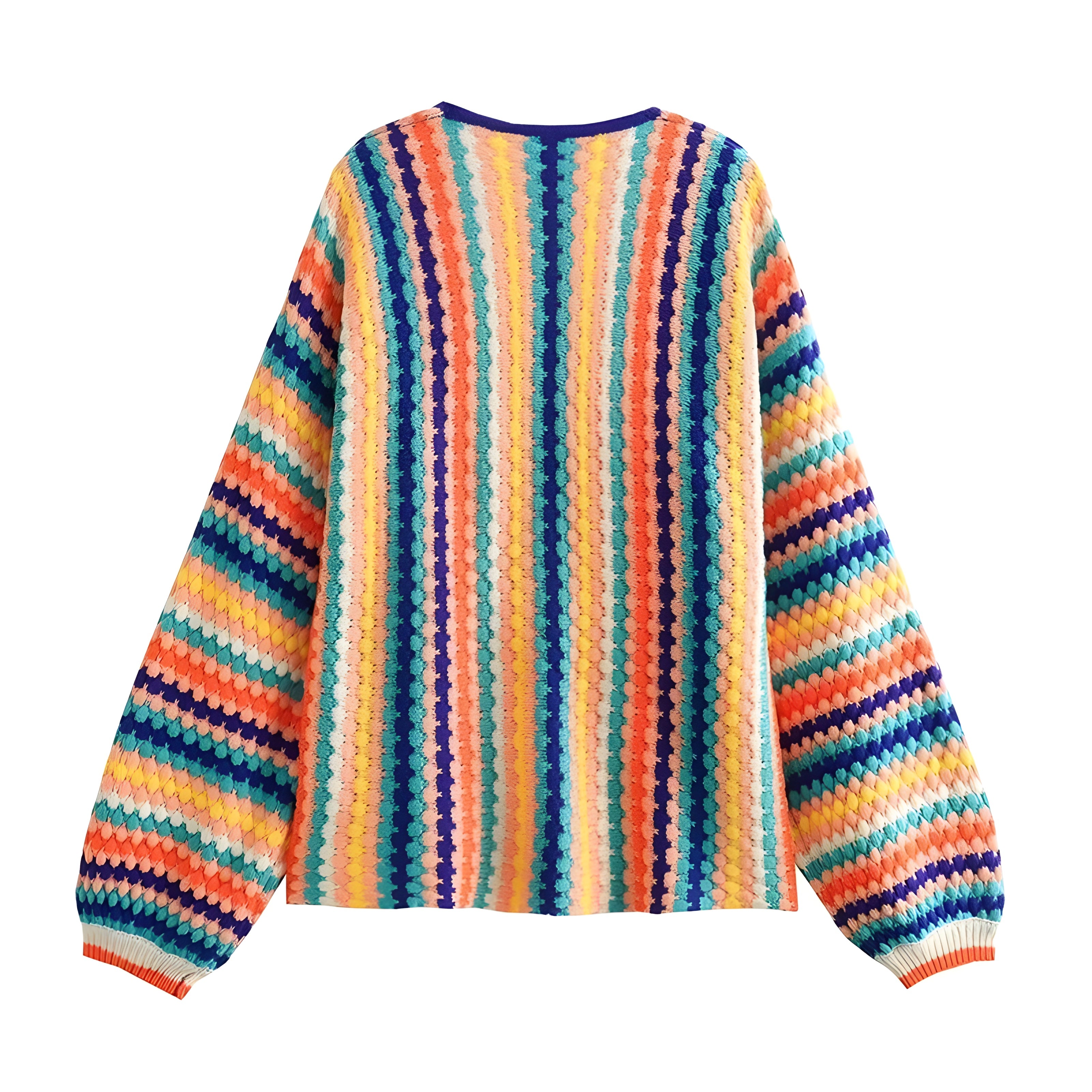 VINTAGE RAINBOW KNIT SWEATER
