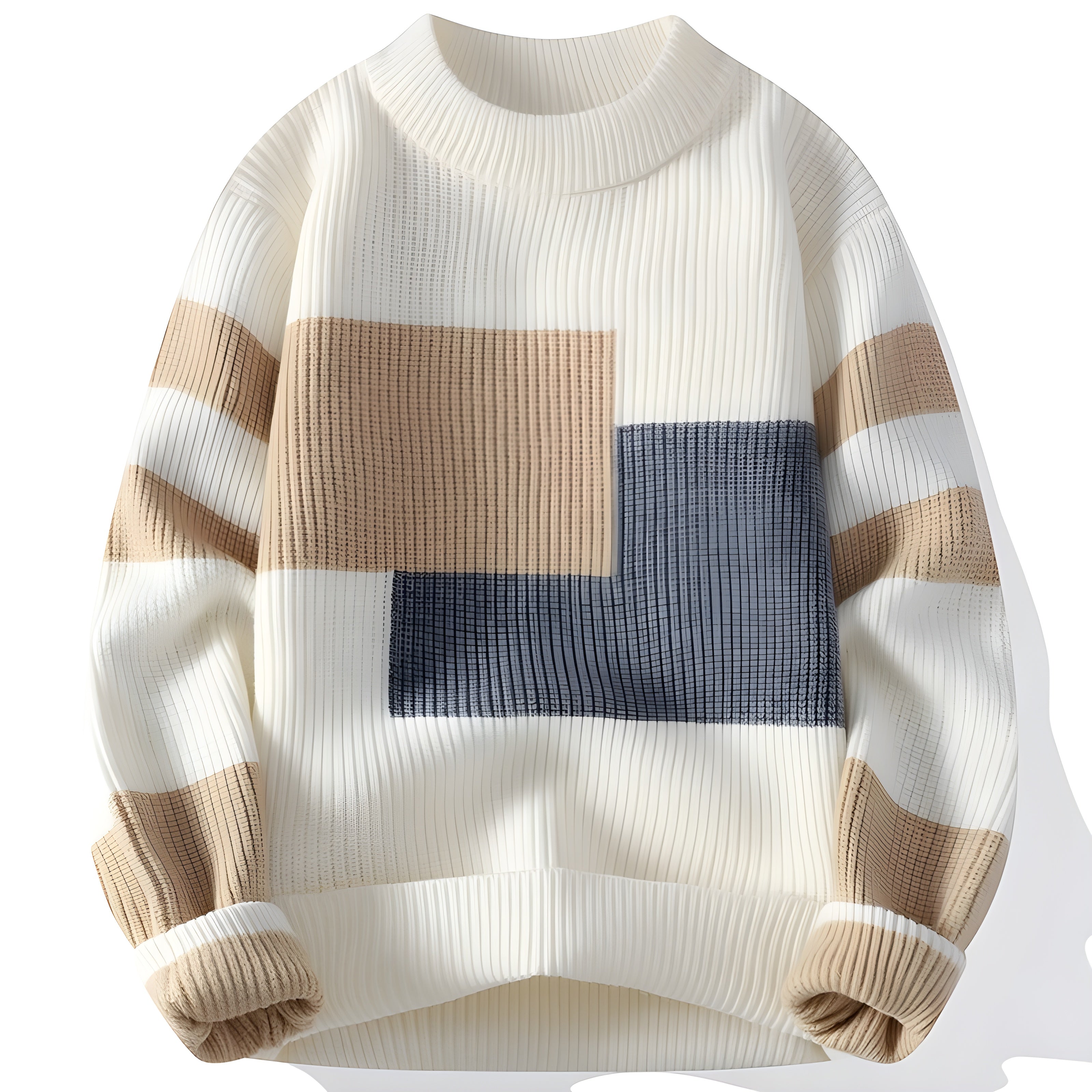 MODERN ABSTRACT KNIT SWEATER