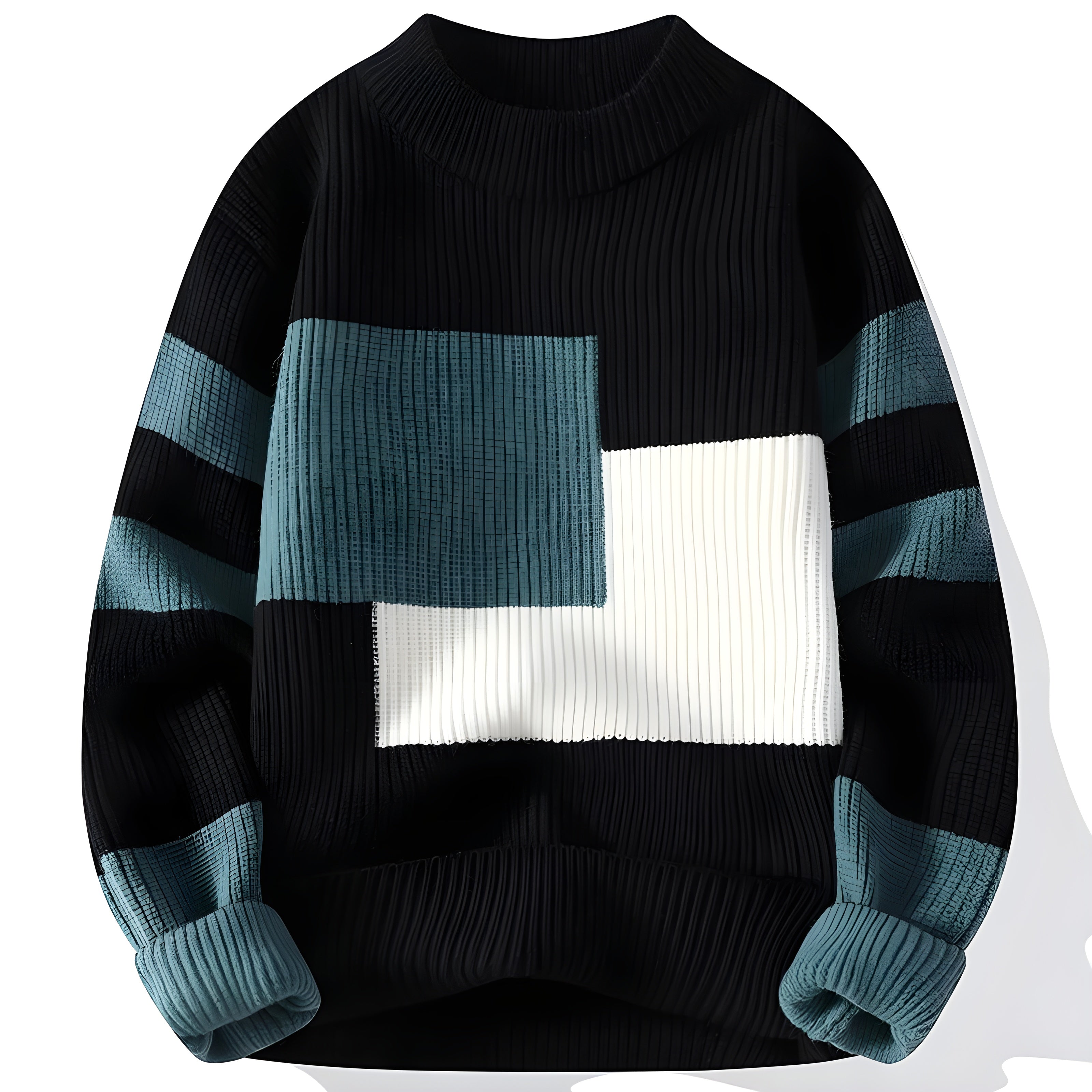 MODERN ABSTRACT KNIT SWEATER